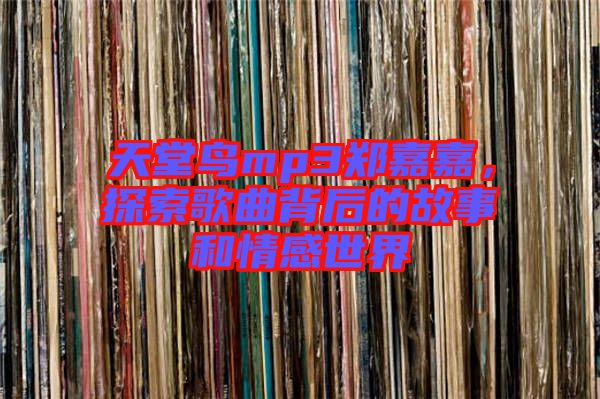 天堂鳥mp3鄭嘉嘉，探索歌曲背后的故事和情感世界
