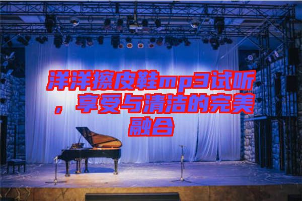洋洋擦皮鞋mp3試聽，享受與清潔的完美融合