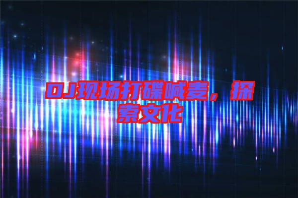 DJ現場打碟喊麥，探索文化