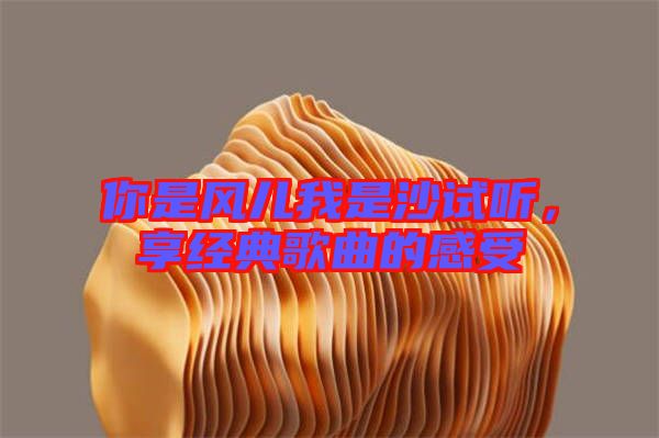 你是風(fēng)兒我是沙試聽，享經(jīng)典歌曲的感受