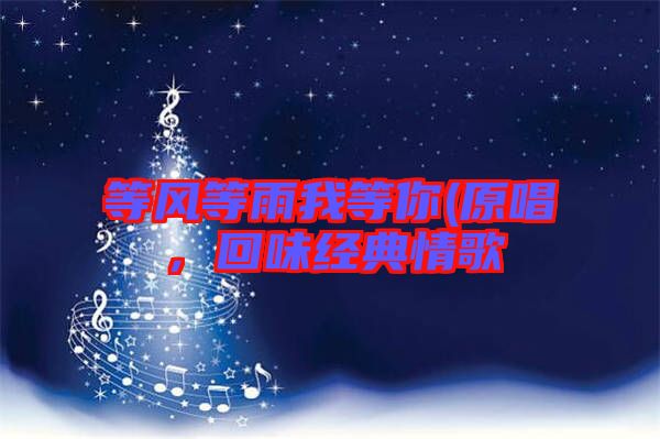 等風等雨我等你(原唱，回味經典情歌