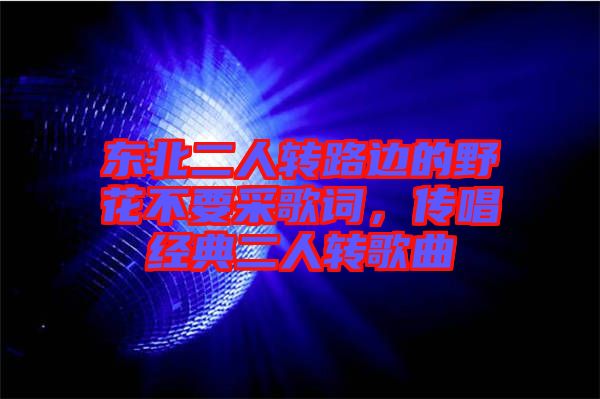 東北二人轉路邊的野花不要采歌詞，傳唱經典二人轉歌曲