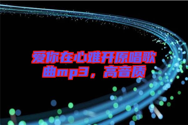 愛你在心難開原唱歌曲mp3，高音質