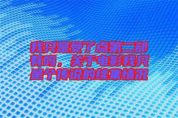 我只是受了點第二部有嗎，關于電影我只是個傳說的續集情況