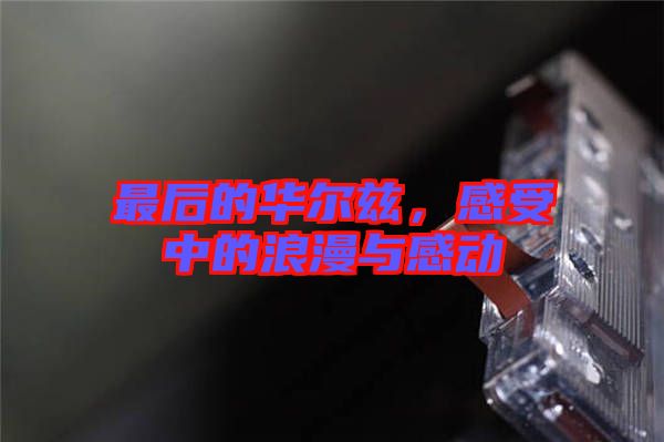 最后的華爾茲，感受中的浪漫與感動