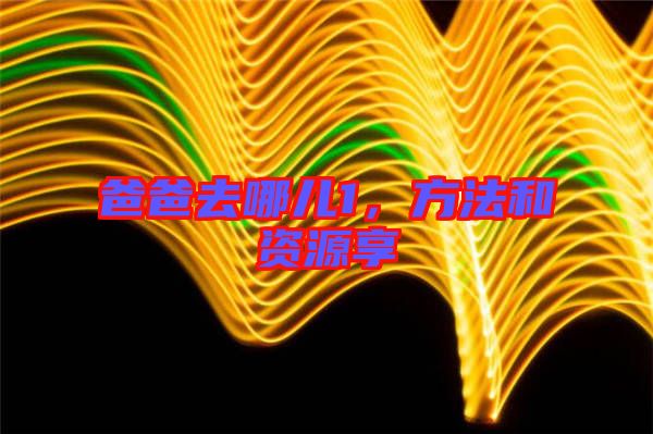 爸爸去哪兒1，方法和資源享