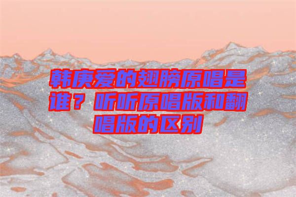 韓庚愛的翅膀原唱是誰？聽聽原唱版和翻唱版的區別